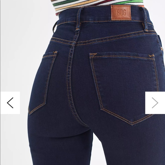 BDG Twig High-Rise Skinny Jean - Dark Wash - Picture 3 of 6